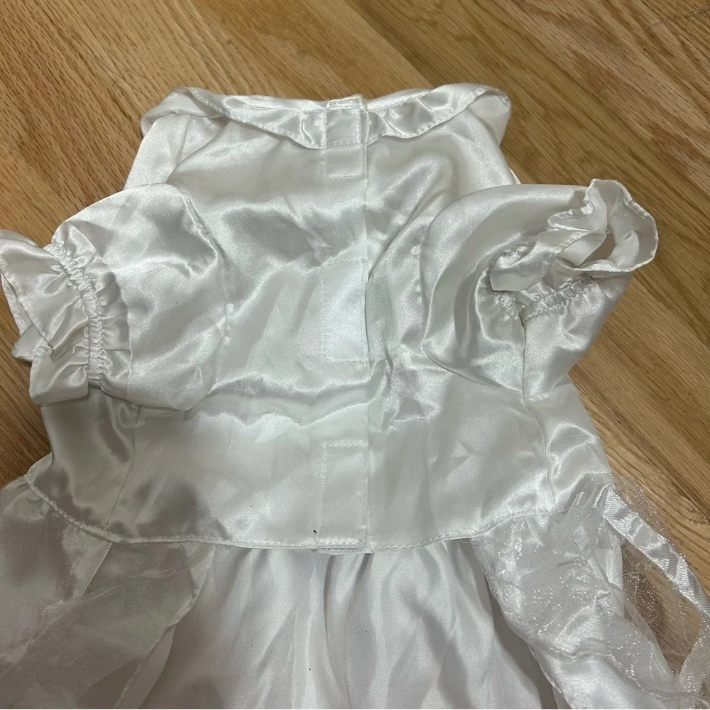 East Side Collection Dog Pet Wedding Formal White Dress Tulle Bride